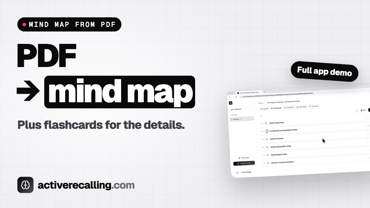 Outils Mind Map Make a Mind Map from Any PDF with AI (Then Study It) - YouTube