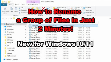 Rename Multiple Files or Sequence Files in 2 mins. | No Softwares | No CMD