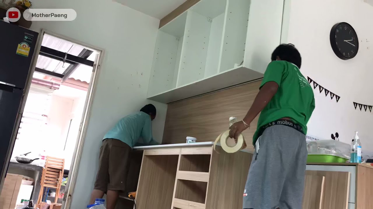 บิ้วอินครัวขนาดเล็กกันปลวกด้วยงบ 3 หมื่นหกพันบาท