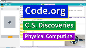Arrays and Color LEDs Lesson 10.6 Tutorial with Answers Code.org CS Discoveries Physical Computing