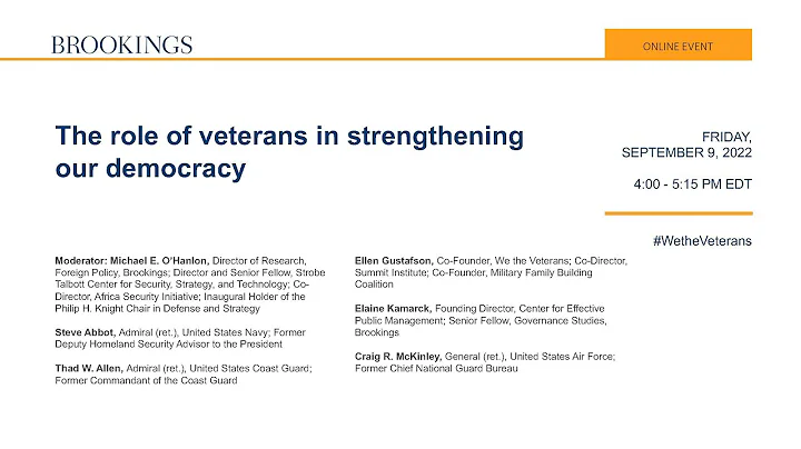 The role of veterans in strengthening our democracy