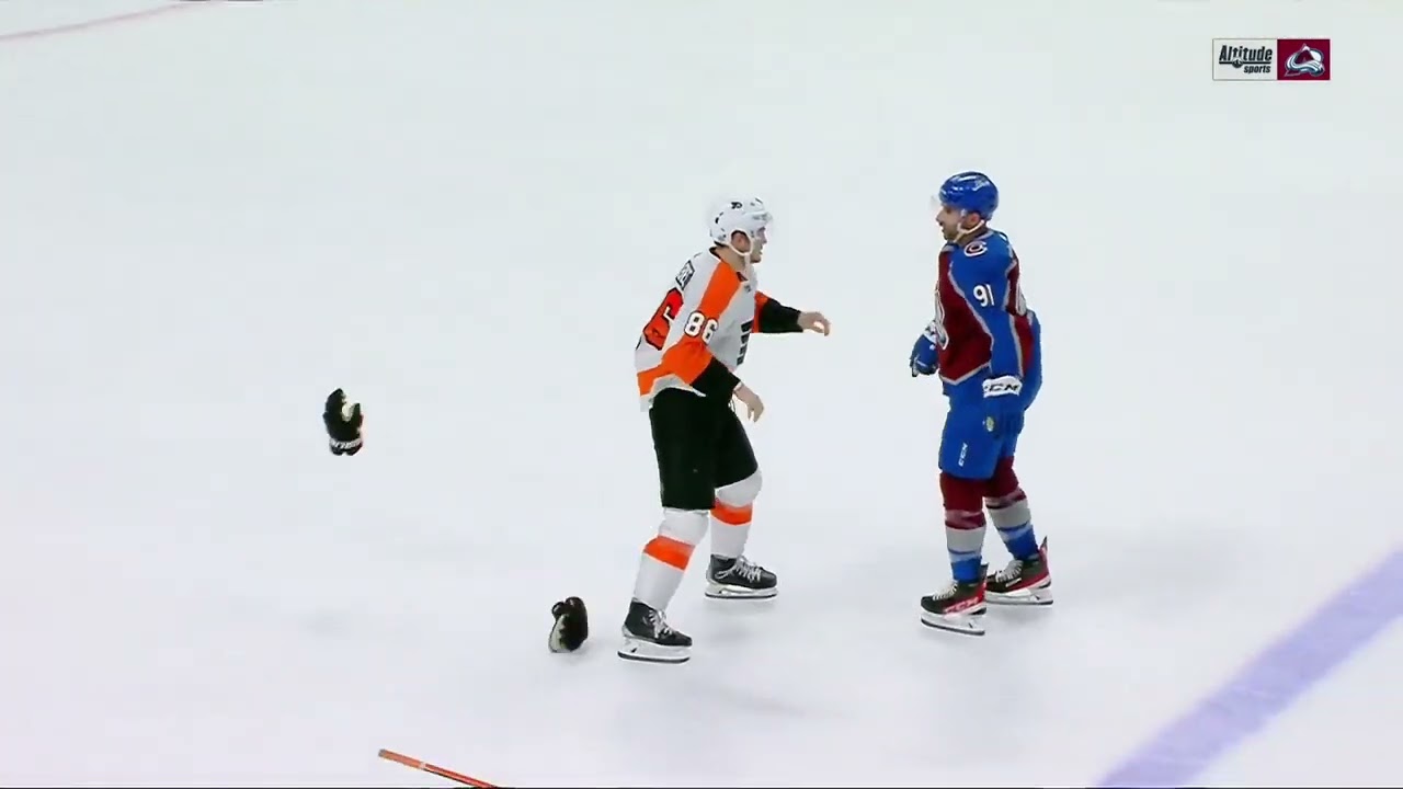 Update NHL Fight - Flyers @ Avalanche - Farabee vs Kadri - 25/03/2022