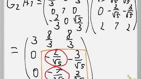 Numerical QR factorization with Givens rotation Example 1 (old, see description)