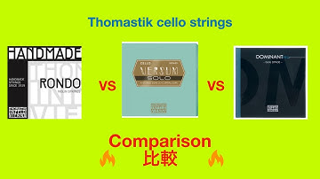 Thomastik cello strings comparison / トマスティックのチェロ弦比較　　17.03.2023