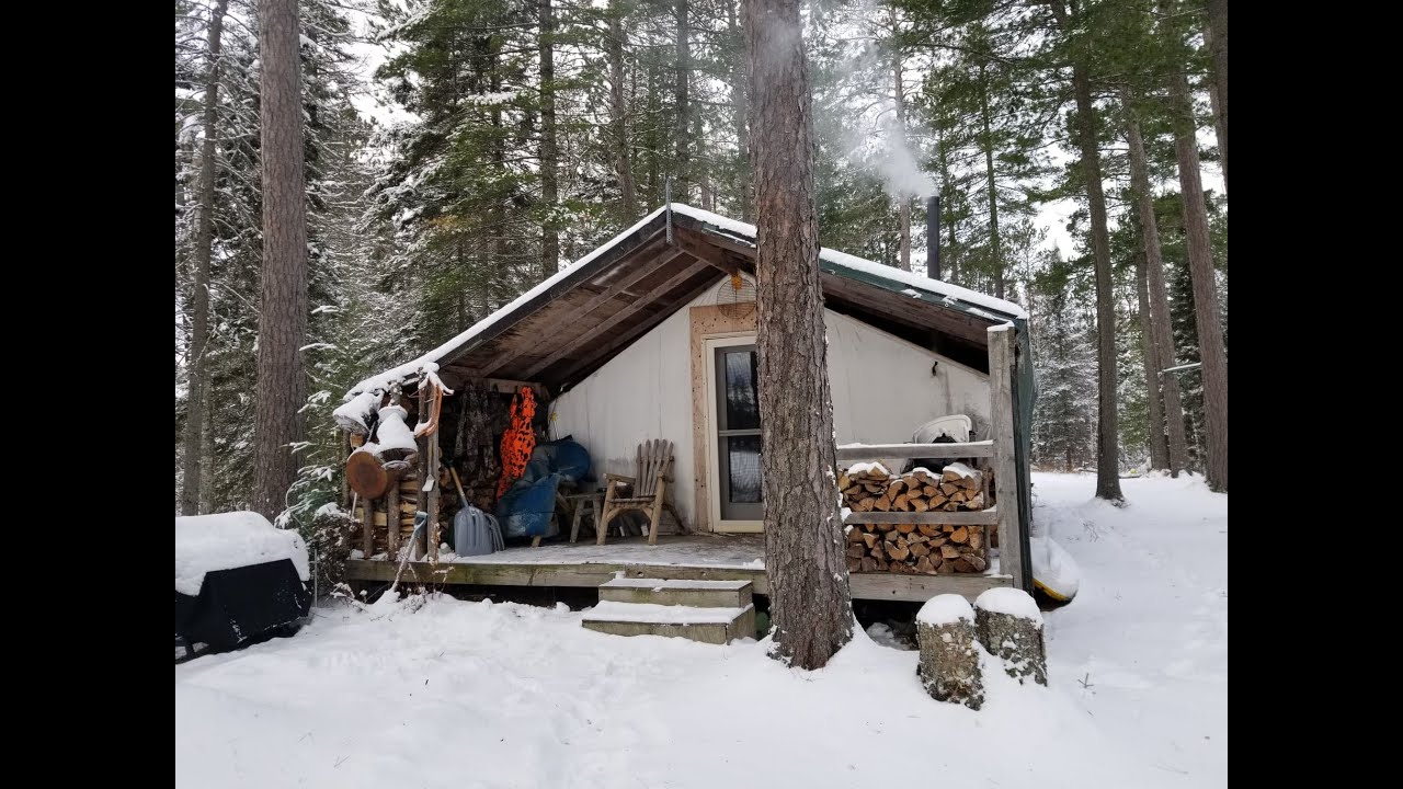 THE TENT. DEER CAMP 2020. Second Weekend. Snow, Cold, Wind and Wolves