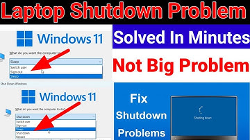 laptop shutdown nahi ho raha hai | how to fix the shutdown problem | laptop shutdown shortcut key