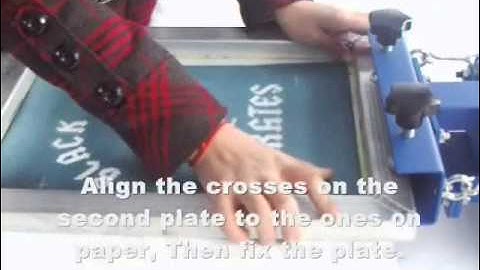 4 color 1 station screen printing machine introduction 006022