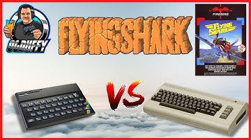 FLYING SHARK Comparison Sinclair ZX Spectrum VS Commodore 64