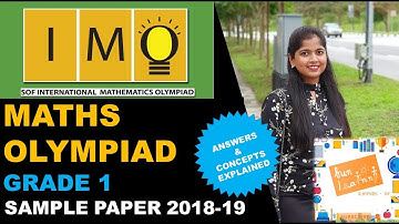 International Maths Olympiad Class 1 (IMO) Sample paper 2019-20 | SOF IMO Grade 1 Practise questions