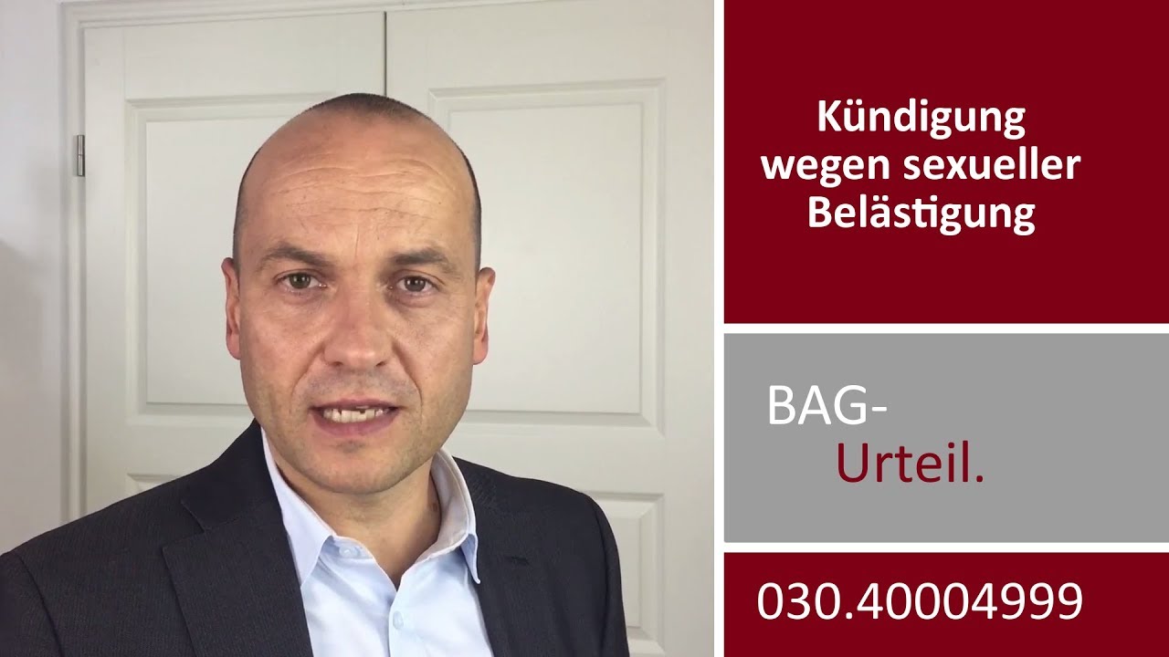Bundesarbeitsgericht - außerordentliche Kündigung wegen sexueller Belästigung