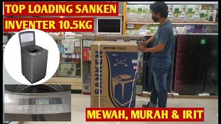 UNBOXING MESIN CUCI SANKEN TOUCHSCREEN PANEL SUDAH INVENTER