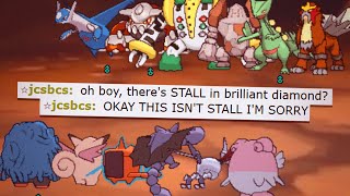 When you use a fake stall team on Pokemon Showdown