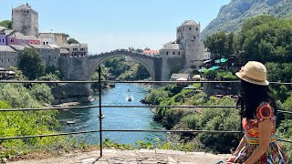 Mostar, Bosnia and Herzegovina August 16, 2023 莫斯塔尔 波黑（波斯尼亚和黑塞哥维那）