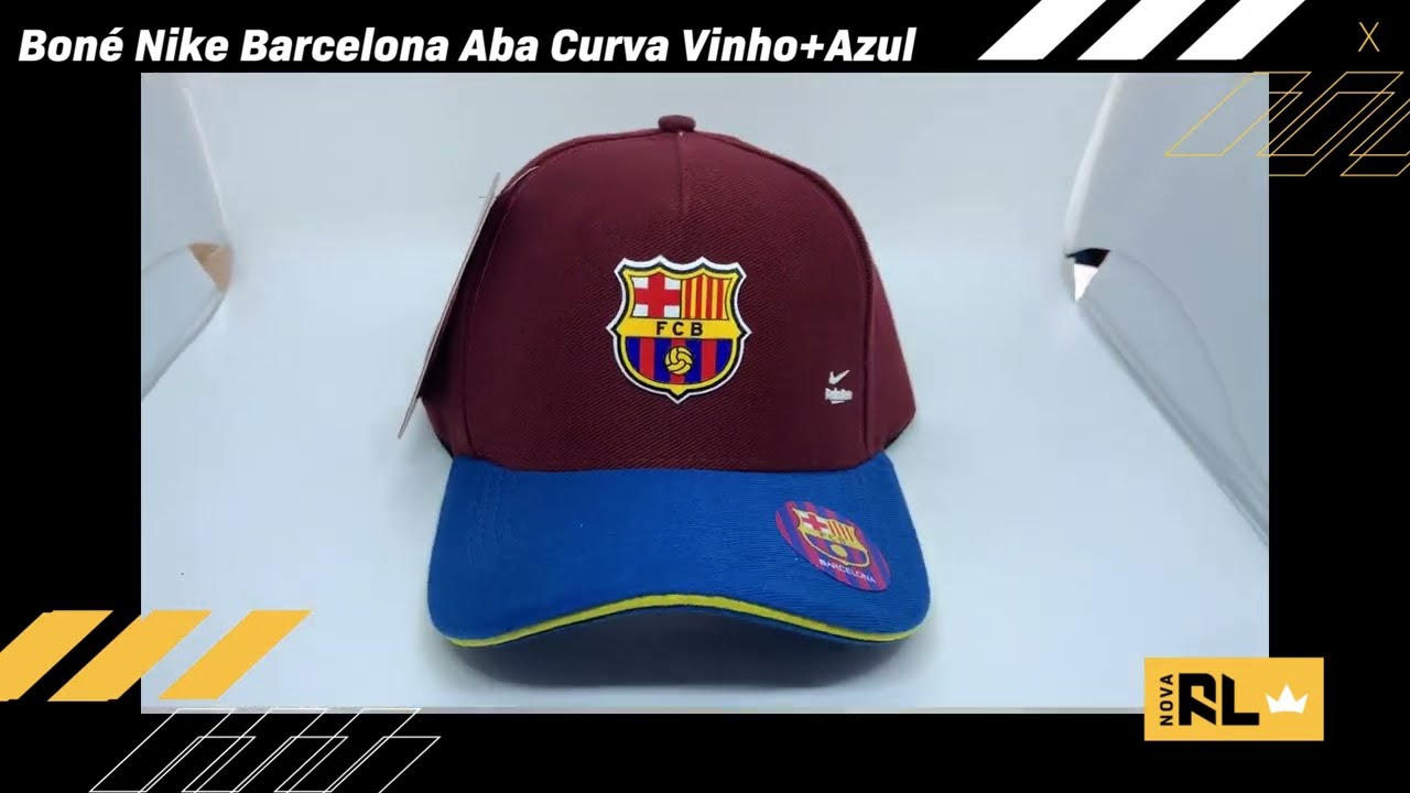 implícito Accidental Hostal NOVA RL ♛ - Boné Nike Barcelona Aba Curva Vinho+Azul - novarl