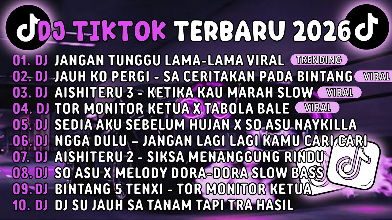 DJ TIKTOK TERBARU 2026🎵DJ JANGAN TUNGGU LAMA LAMA🎵DJ JAUH KO PERGI SA CERITAKAN PADA BINTANG BINTANG