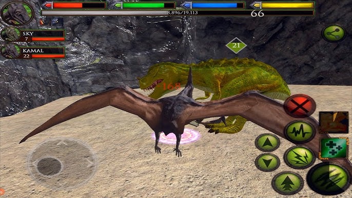 Flying Dino Simulator  The Ultimate Funny Dinosaur Game For Free by Free  Wild Simulator Games SL.