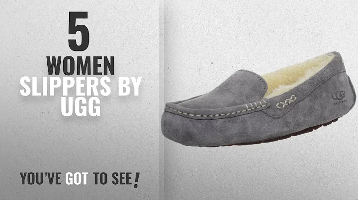 Top 5 Ugg Women Slippers [2018]: UGG Women's Ansley Moccasin, Light Grey, 8 B US