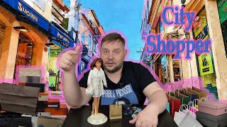 картинка: Что ж ты, милая, смотришь искоса. Распаковка и обзор куклы Барби  City Shopper Barbie 1996 года.
