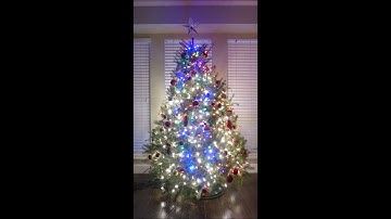 Christmas tree lights synced to Carol of the Bells using Raspberry Pi