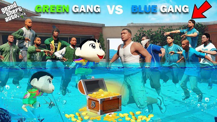 Franklin Blue Gang VS Shinchan Green Gang Underwater Exploration Challenge In GTA 5!
