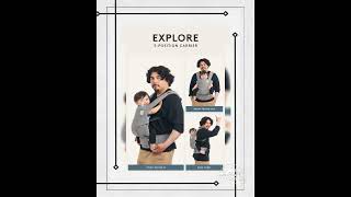 Sunshine - Terry Explore Baby Carrier - Ergonomic Baby Carrier, Comfort Baby Wrap