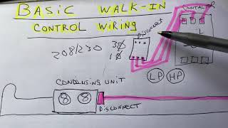 Basic walk in box control wiring