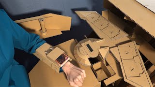 オレのデュエルディスクは手作りでね！/Yusei Fudo's Hybrid Disk Cardboard DIY - Yu-Gi-Oh! 5D's - #つくるさん