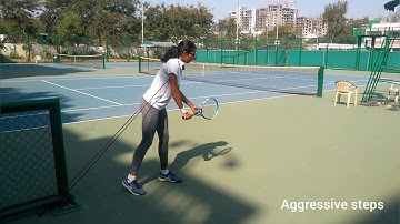 Explosive leg drive serve