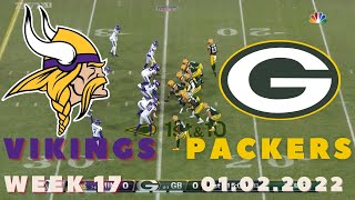 🏈Minnesota Vikings vs Green Bay Packers Week 17 NFL 2021-2022 Full Game | Football 2021