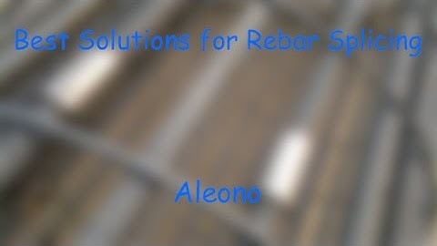 Rebar Coupler, Rebar Threading Machine - Aleono Rebar Splicing Solutions