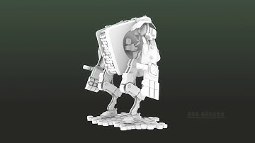 3D Robot Model: Mecha