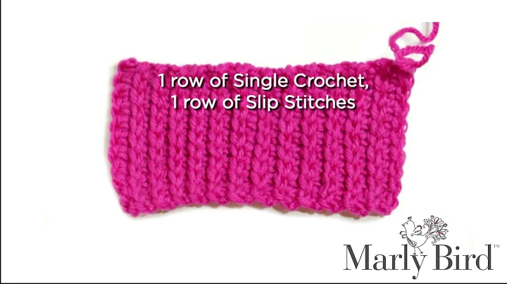 Master the Crochet Ribbing Stitch with Ease!