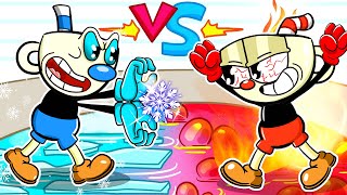 [Cuphead Animation] Cuphead Hot And Cold | Cuphead Hot VS Mugman Cold | Cuphead DLC Animation
