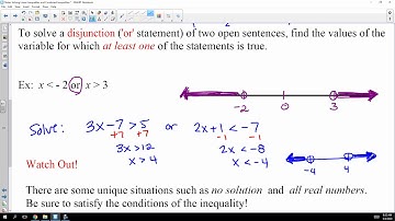 Video File Notes Solving Inequalities and Combined Inequalities