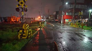Прогулка под ночным дождём вогруг станции Гои・4K HDR