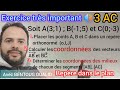 Repère dans le plan - exercice corrigé (1) | 3AC