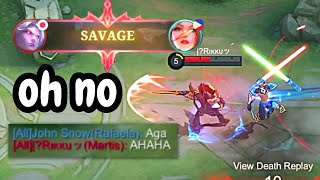 Enemy Martis Got Savage Within 2 Minutes Of The Game Not Good Vale Mobile Legends Shinmen Takezo