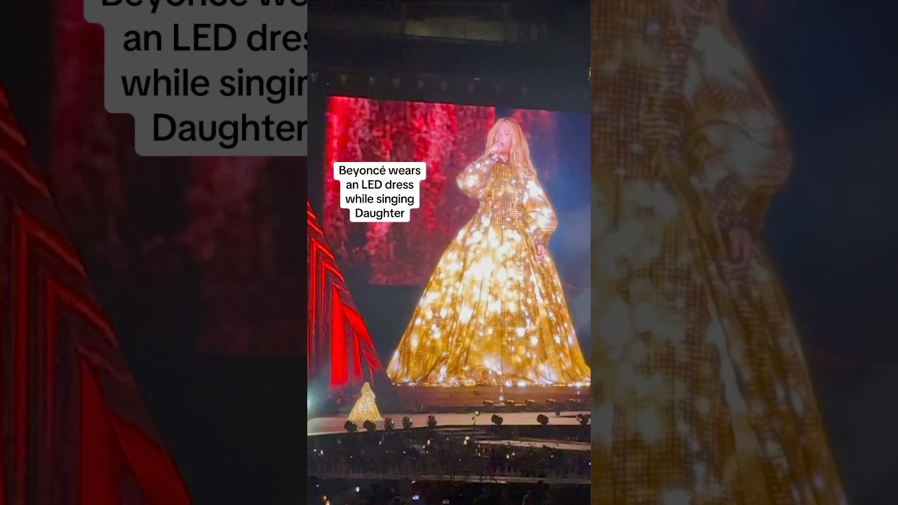Beyonc wears an LED dress while singing Daughter opening night cowboy  Carter tour #beyonc - YouTube