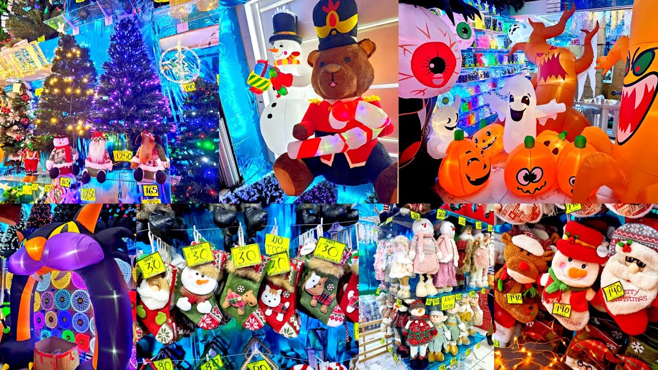 😍 INCREIBLES Adornos NAVIDEÑOS Y HALLOWEEN 🎃  Inflables, Árboles, series de Luz, Botas...