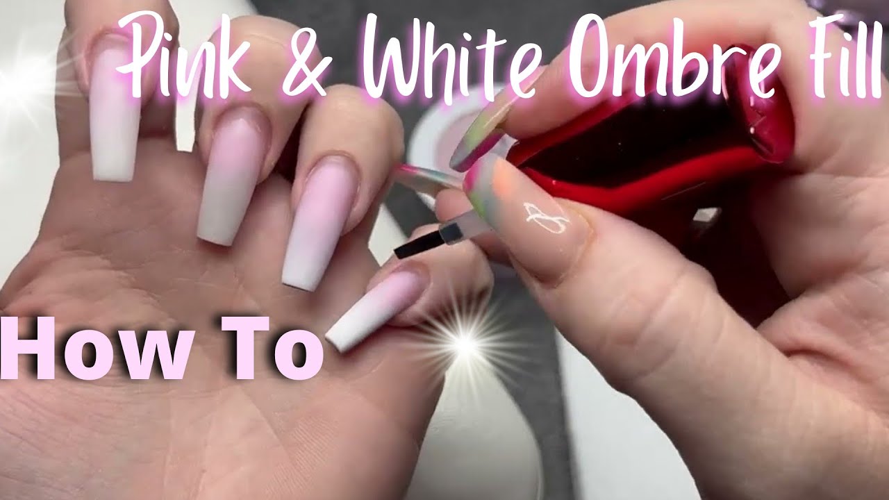 3. Pink and White Marble Acrylic Nails - wide 7