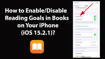 How to Enable/Disable Reading Goals in Books on Your iPhone (iOS 15.2.1)?