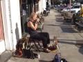 Gussow one-man Mississippi blues band, busking (2009)