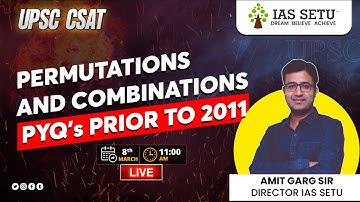 Permutations and Combinations PYQ