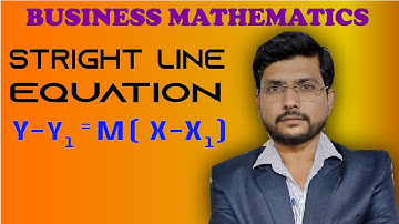 Straight Line Equation From Two Points | How to Find Straight line Equation |Mathematics |Urdu/Hindi