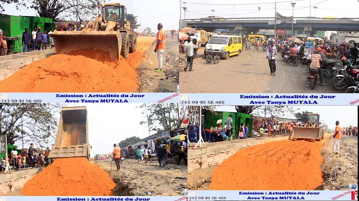 TSHILEJELU RETOURS DES TRAVAUX  SUR L'AVENUE ROI BAUDOIN  MASINA