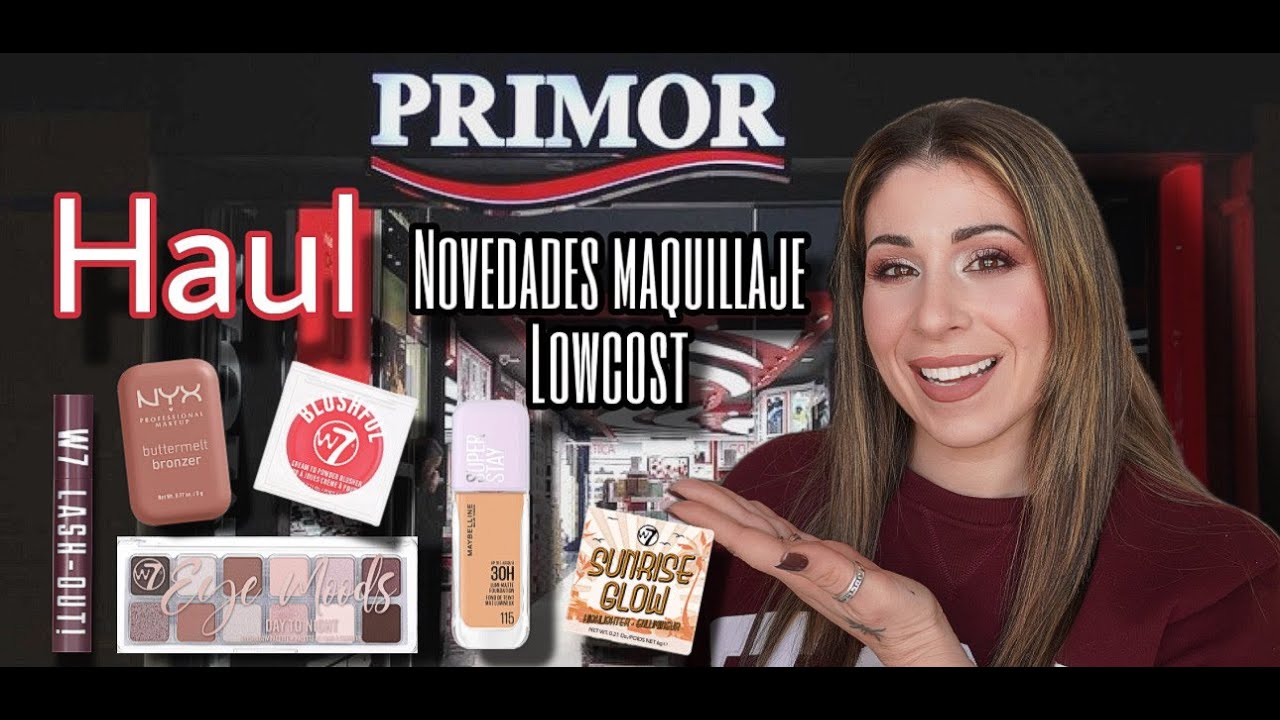 PRIMOR HAUL❗NOVEDADES maquillaje Lowcost a prueba! W7, Maybelline, Nyx, Essence...Tutorial + reseña