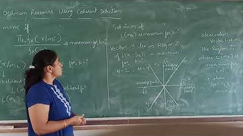 Digital Communication - 17EC61- Module 2 - Optimum Receivers using Coherent Detection continued