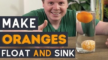 Floating and Sinking Orange Experiment | Density STEM Activity For Kids