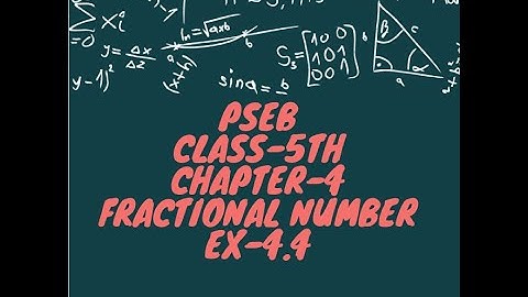 CLASS 5th || PSEB || CH-4 || EX-4.4