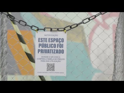 Frequentadores reagem à praça pública privatizada - Campanha Nacional Contra a Privatização